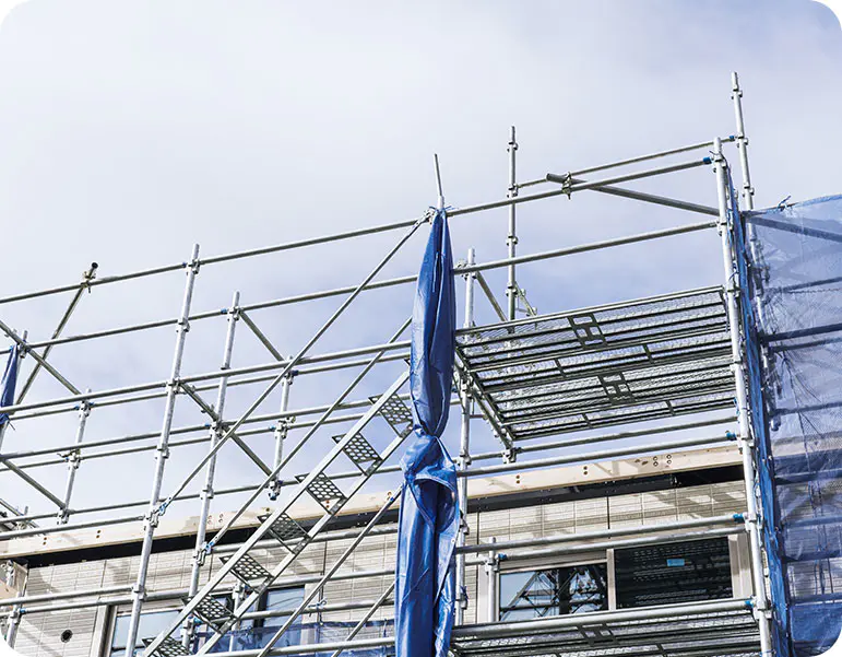 Scafall Ringlock ar Dhleacht Trom